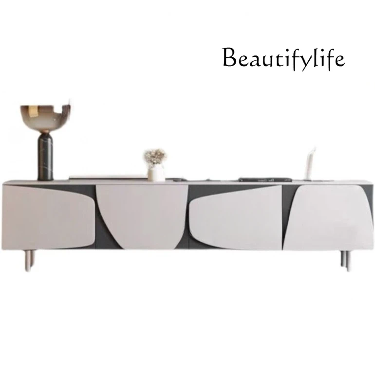 

Modern Italian living room decorative cabinet household simple wood TV cabinet