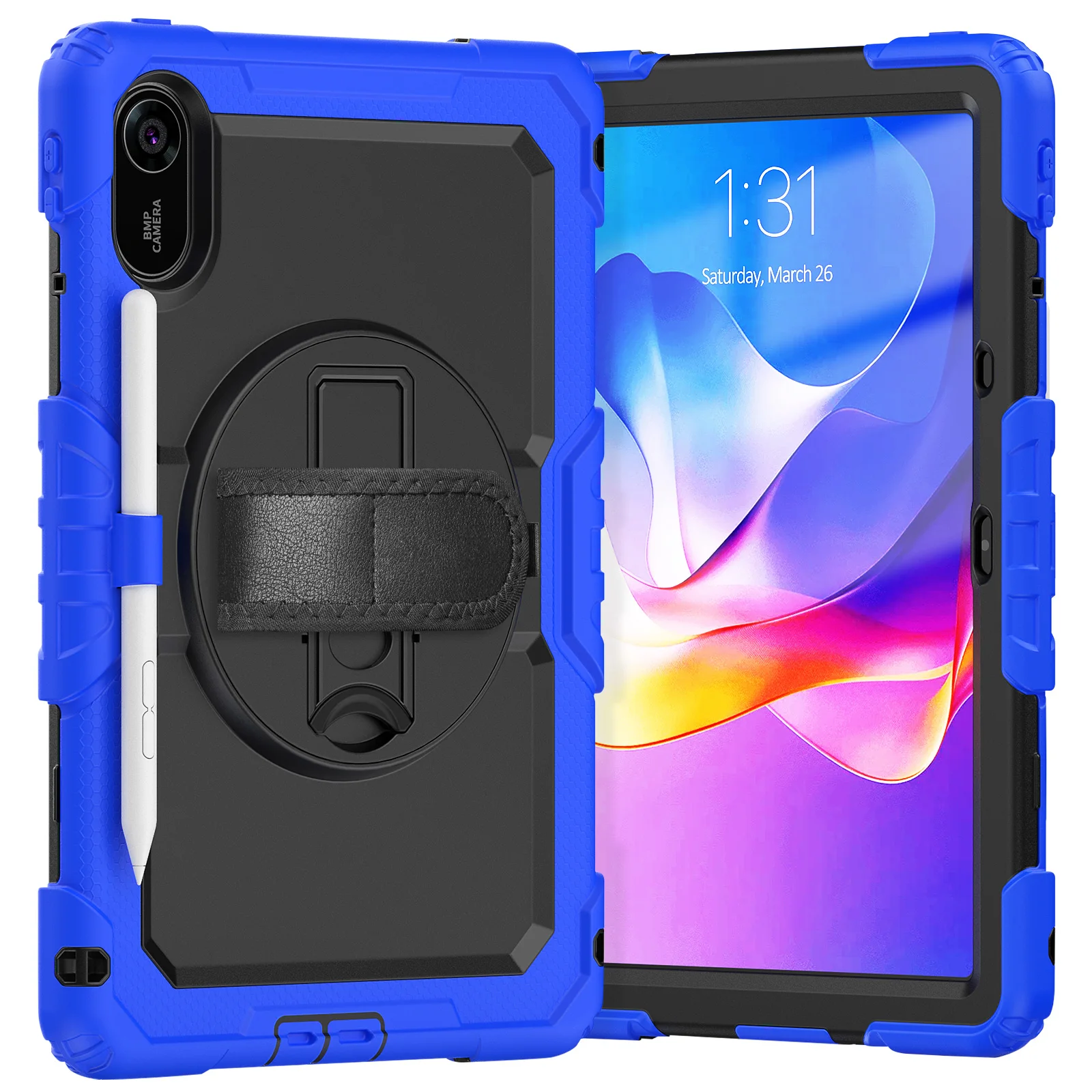 

With Screen Protector Hybrid Case For Redmi Pad 2 2025 11.0 inch Model 25040RP0AG 25040RP0AI 360 Rotating Stand Heavy Duty Cover