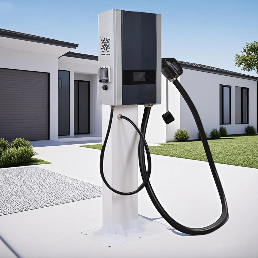 تركيب بسيط 20KW DC شاحن Ev سريع مع تصميم مدمج حاصل على براءة اختراع محطة شحن Ev السكنية لسهولة إعداد المرآب