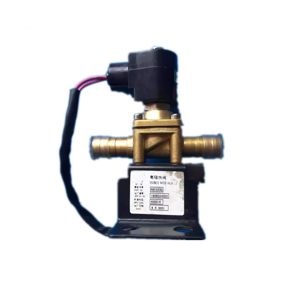 For 49C3200 Liugong CLG908D Solenoid Water Valve Air Conditioner Heating Water Switch Excavator Parts