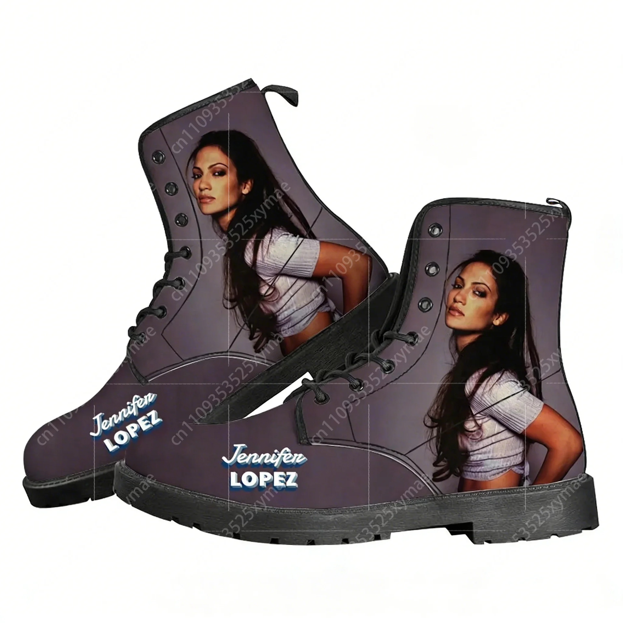 

Jennifer Lopez Hip hop Singer Casual Boots Mens Womens Teenager Shoes Fashion 3D Boot Outdoor High Quality Customize Shoes