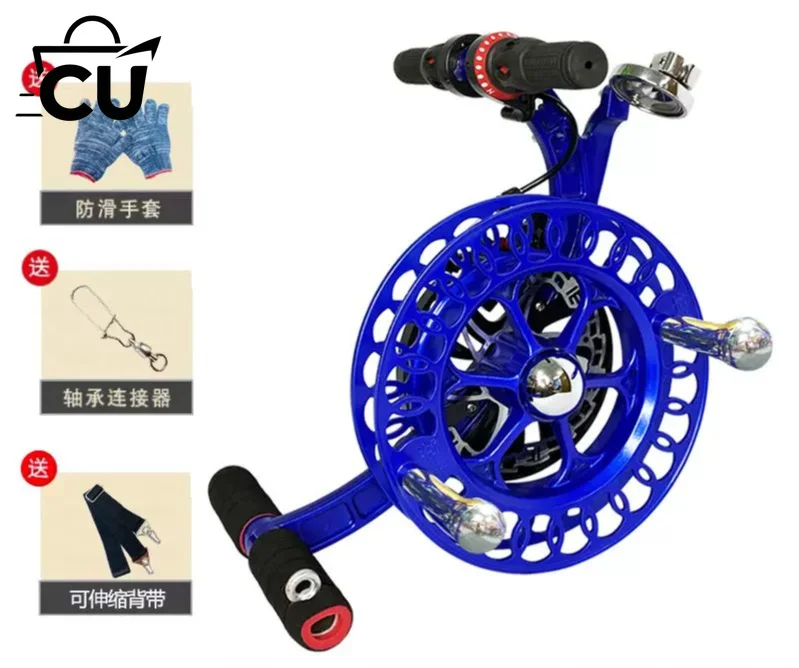 for High Grade Silent Kite Winder Reel Belt Alloy Bearing Anti Reverse Brake Winding Tool