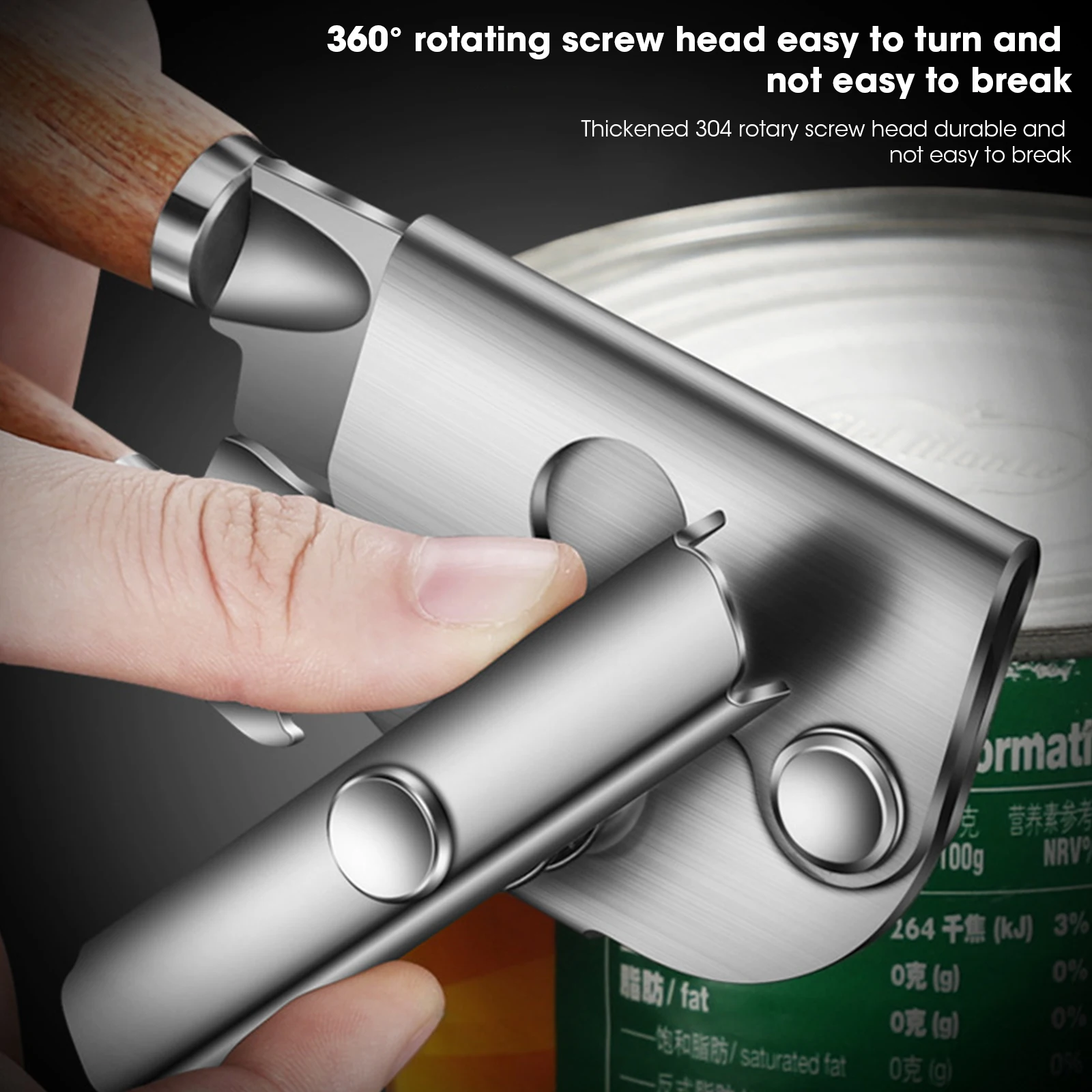 Stainless Steel Cans Opener High Quality Professional Ergonomic Manual Can Opener Side Cut Manual Can Opener