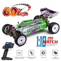 RC Car WLtoys 104002 2.4G 4WD Off-Road Racing 3650 Brushless 60KM/H Electric High-Speed RC Drift Car For Adult Kids Gift Toys