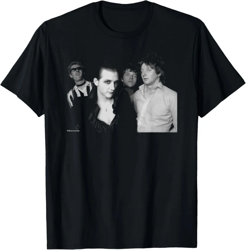 The Damned Rock Band Portrait Unisex T-Shirt – Pure Cotton, Loose-Fit, Casual Streetwear Tee oversized t shirt