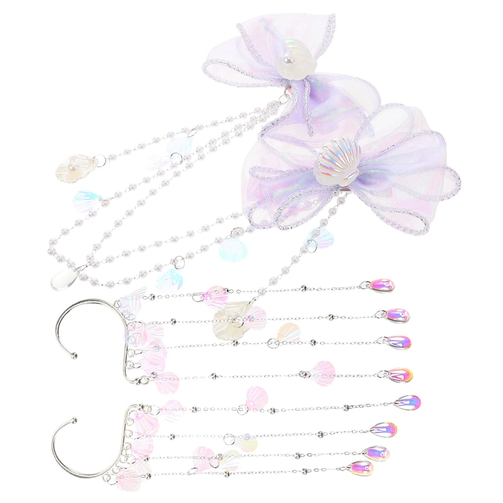 

Forehead Chain Hair Clip Kids Artificial Pearl Headpiece Headgear Accessories Accessory Alloy Baby
