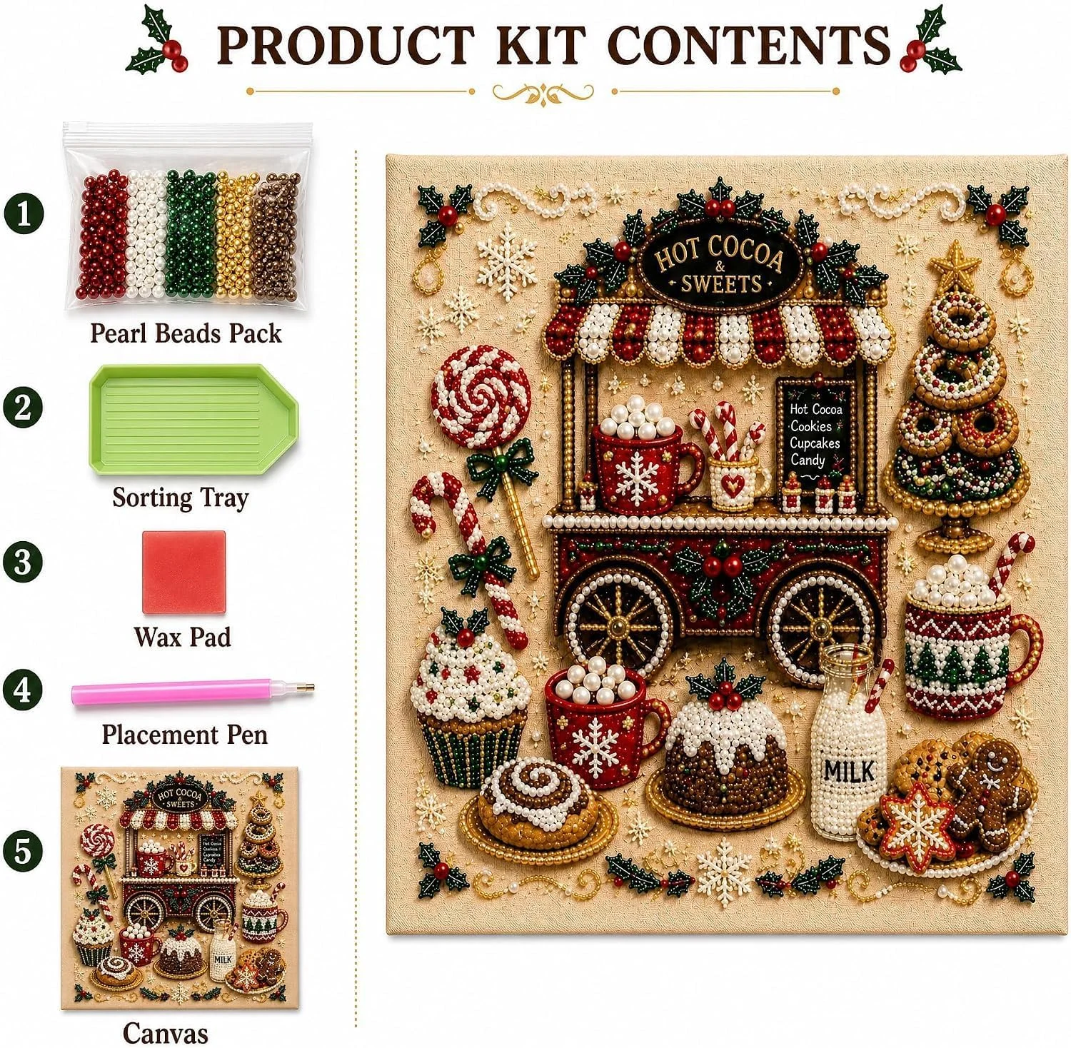 Christmas Hot Cocoa Sweet Cart - Art Craft For Christmas ulasan dan harga