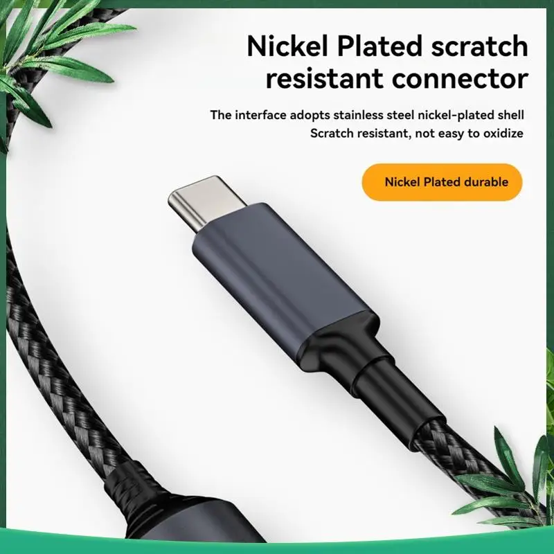 (NEW) 1 40W DC Laptop Charger 5V 9V 20V DC 4.5X0.6Mm Female To USB C Type C PD Power Adapter Converter Fast Charging Cable