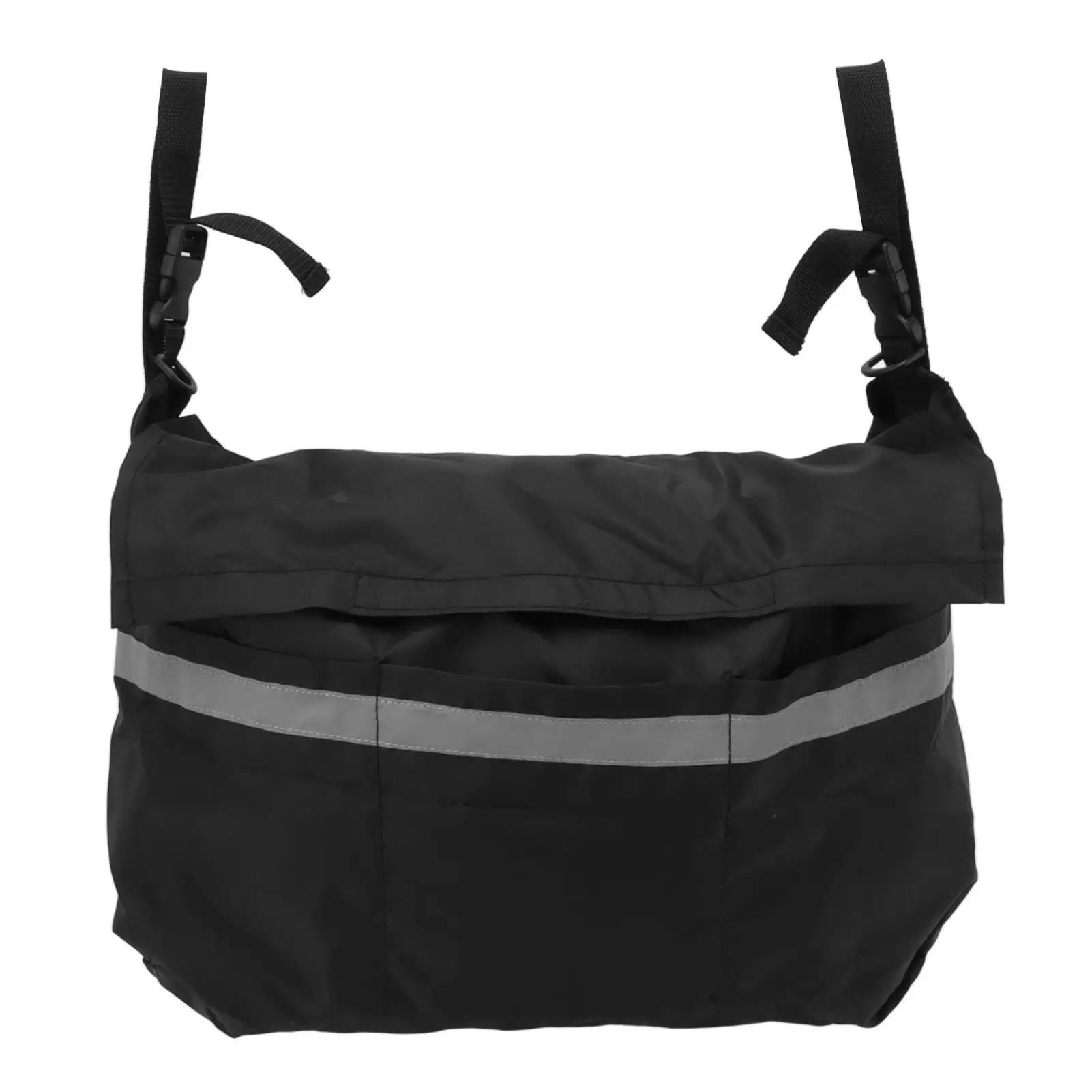 

Walker Wheelchair Pouch Backpack Bag Large Capacity Quick Install Foldable Tear Resistant for outdoor Use