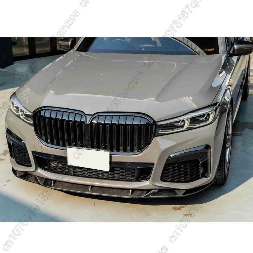 BMW G11 G12 740i 750i Li M760Li LCI M 스포츠 2019-2022 레이싱 프론트 립 턱 앞치마 가드 바디 키트 용 앞 범퍼 립 스포일러 썸네일 3