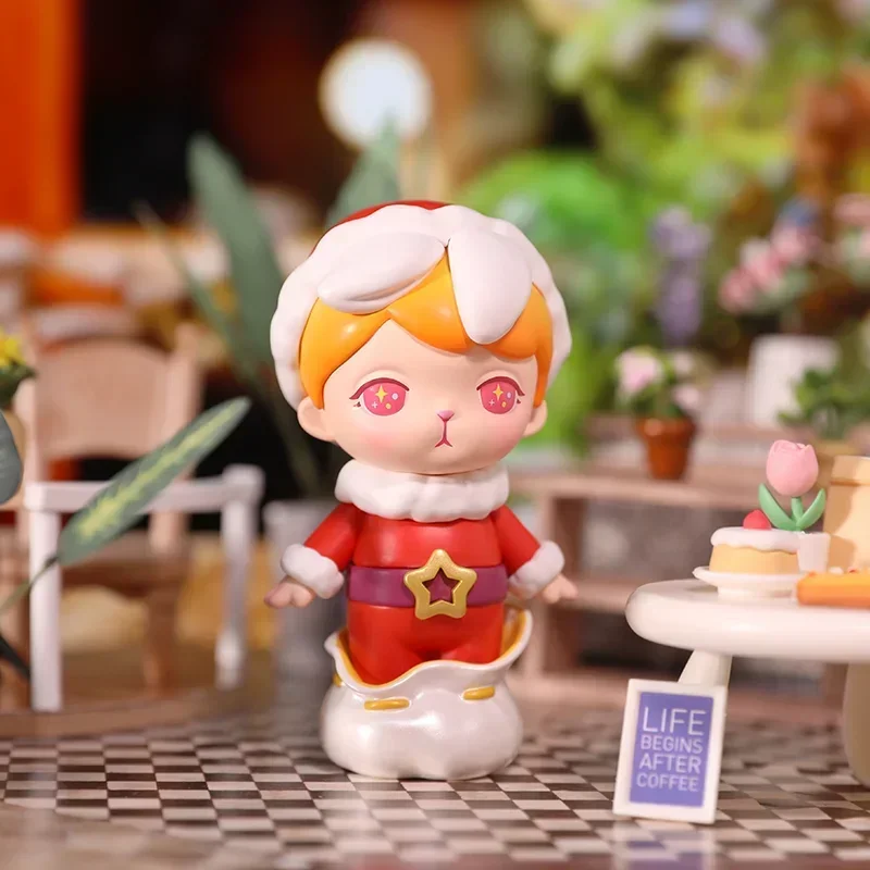 

POP MART Bunny Рождественская серия, натуральная загадочная коробка, слепая коробка, сумка для догадок, игрушки, кукла, милые настольные украшения, коллекция, подарок, милый