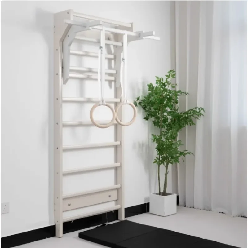 Peiqi خشبية سويدية W سلم كشك بار مجموعة المصنع مباشرة المنزل الصالة الرياضية غمس الرف #3