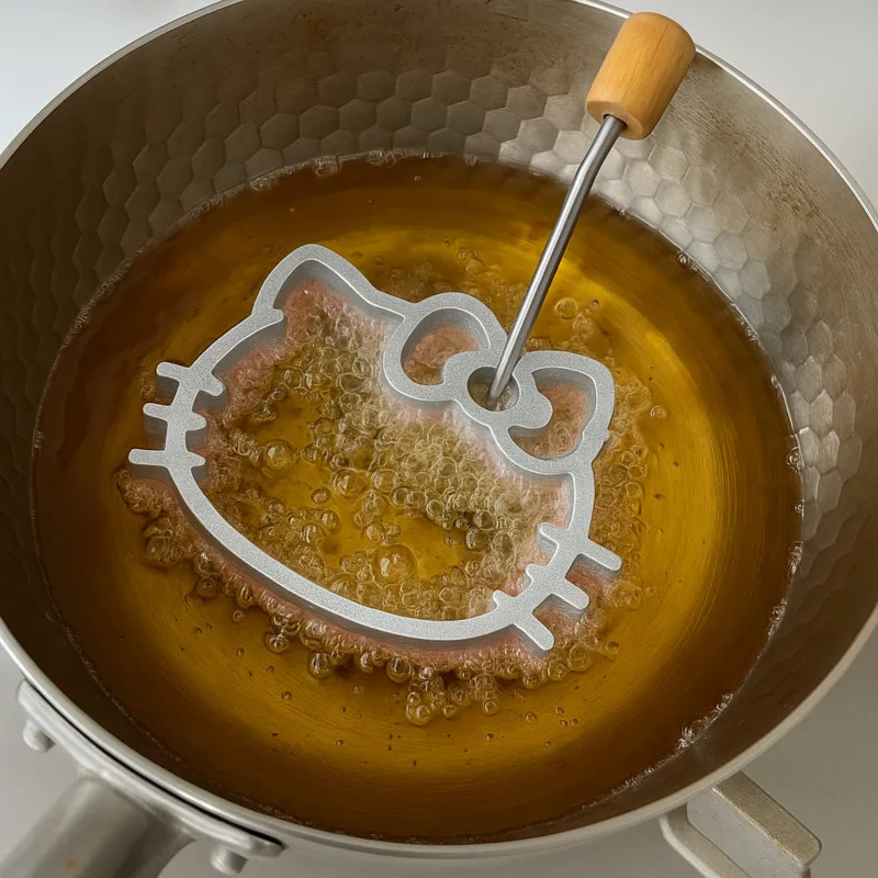 

Nonstick Cartoon Cat Frying Mold Aluminum Alloy Donut Maker Cooking Ring For Deep Frying Pastry Desserts