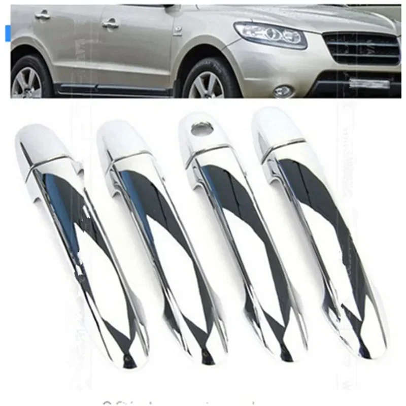 

Car styling ABS Chrome Door Handle Bowl Trim Door handle Protective covering Cover Trim for Hyundai Santa Fe / IX45 2006-2012