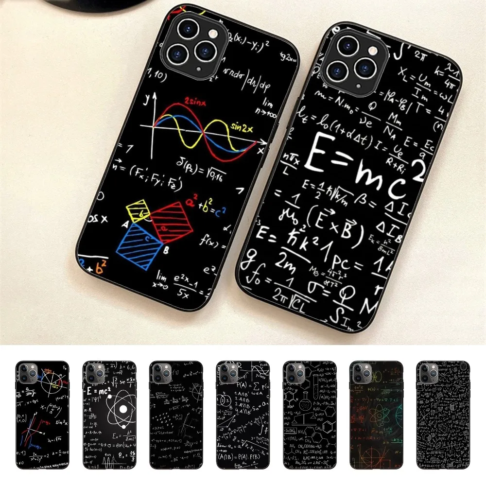 Chemical Math Formula Phone Case For Iphone 15 11 13 14 Pro Max 7 8 Plus X Xr Xs Max Se2020 12mini Cover Case