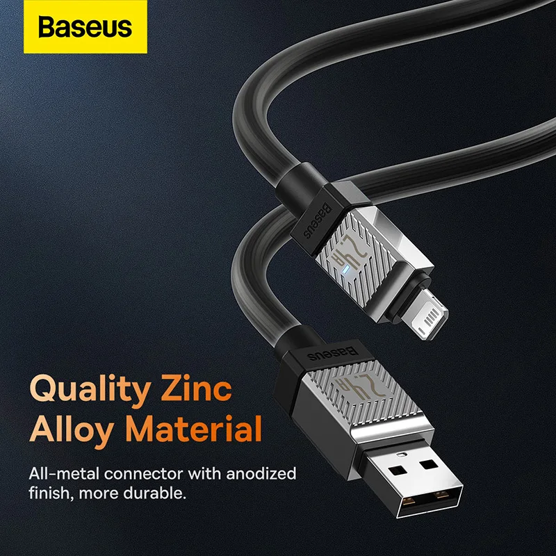 Baseus CoolPlay Series Fast Charging Cable USB For iPone 2.4A And TypeC For IPhone 20W