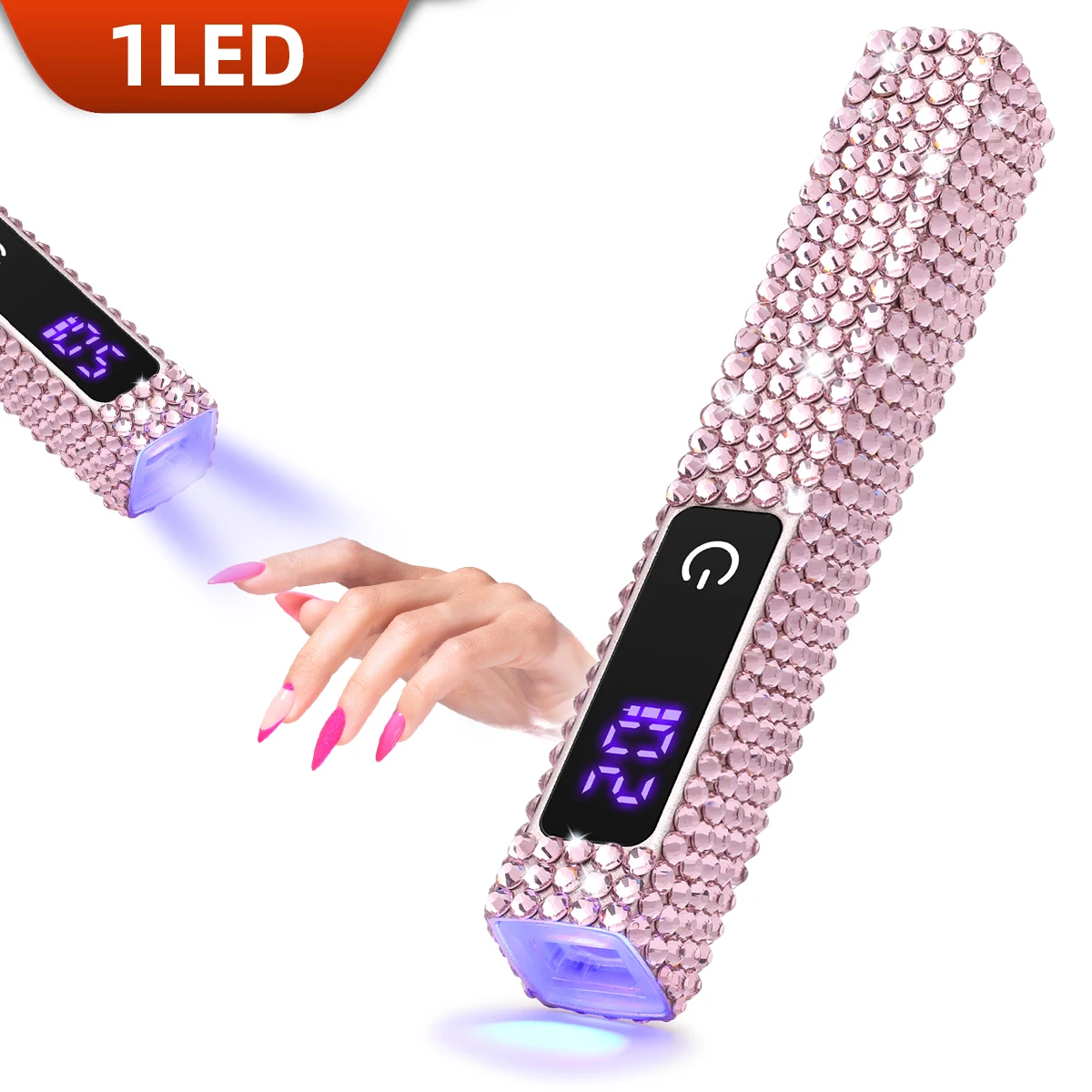 Portable Quick Dry USB Nail Dryer Machine Home Phototherapy Tools Professional UV LED Nail Lamp Mini Flashlight Pen With Diamond