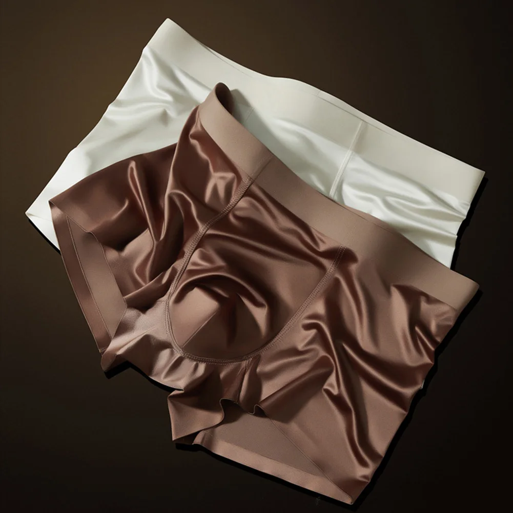 

Thin Trunks Men Ice Silk Underwear For Active Lifestyle 30 Spandex Material For Daily Use Breathable Sports Underwear