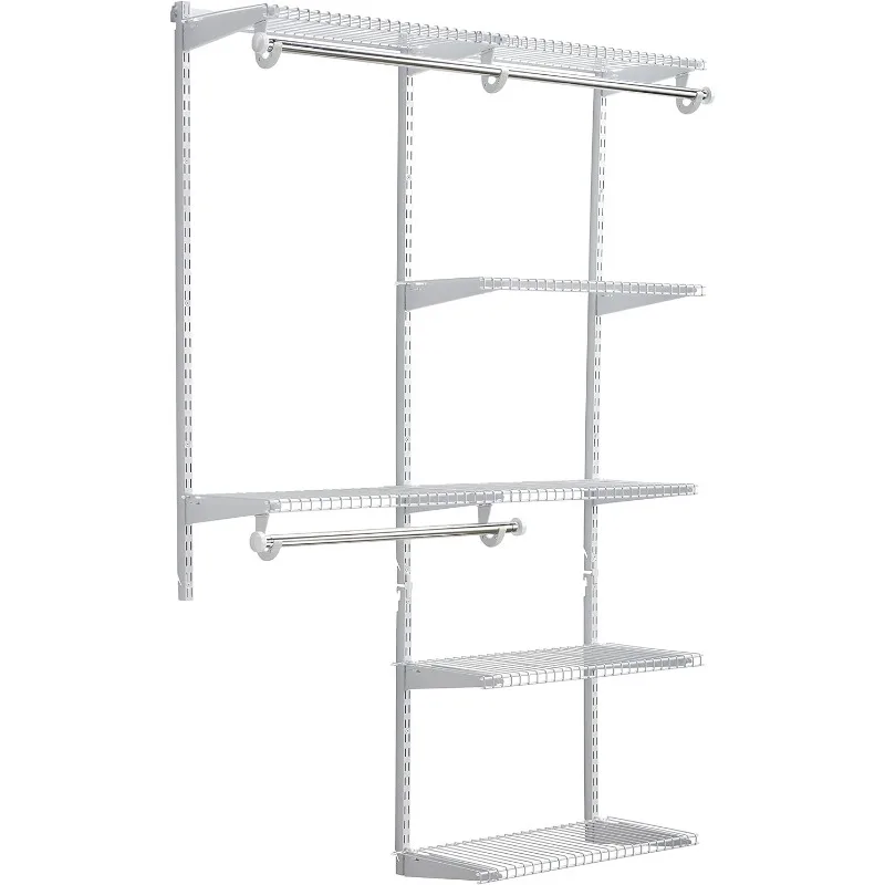 Configurations Custom Closet Deluxe Kit, White, 4-8 Foot, FG3H8900WHT