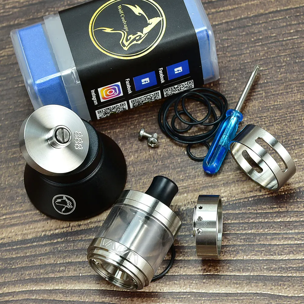 Imagem -06 - Single Coil Vape Tank Atomizador Vwm Innova Mtl Rta Atomizador Reconstruível Vape vs Dvarw Mtl fl Rta 316ss 5ml 22 mm