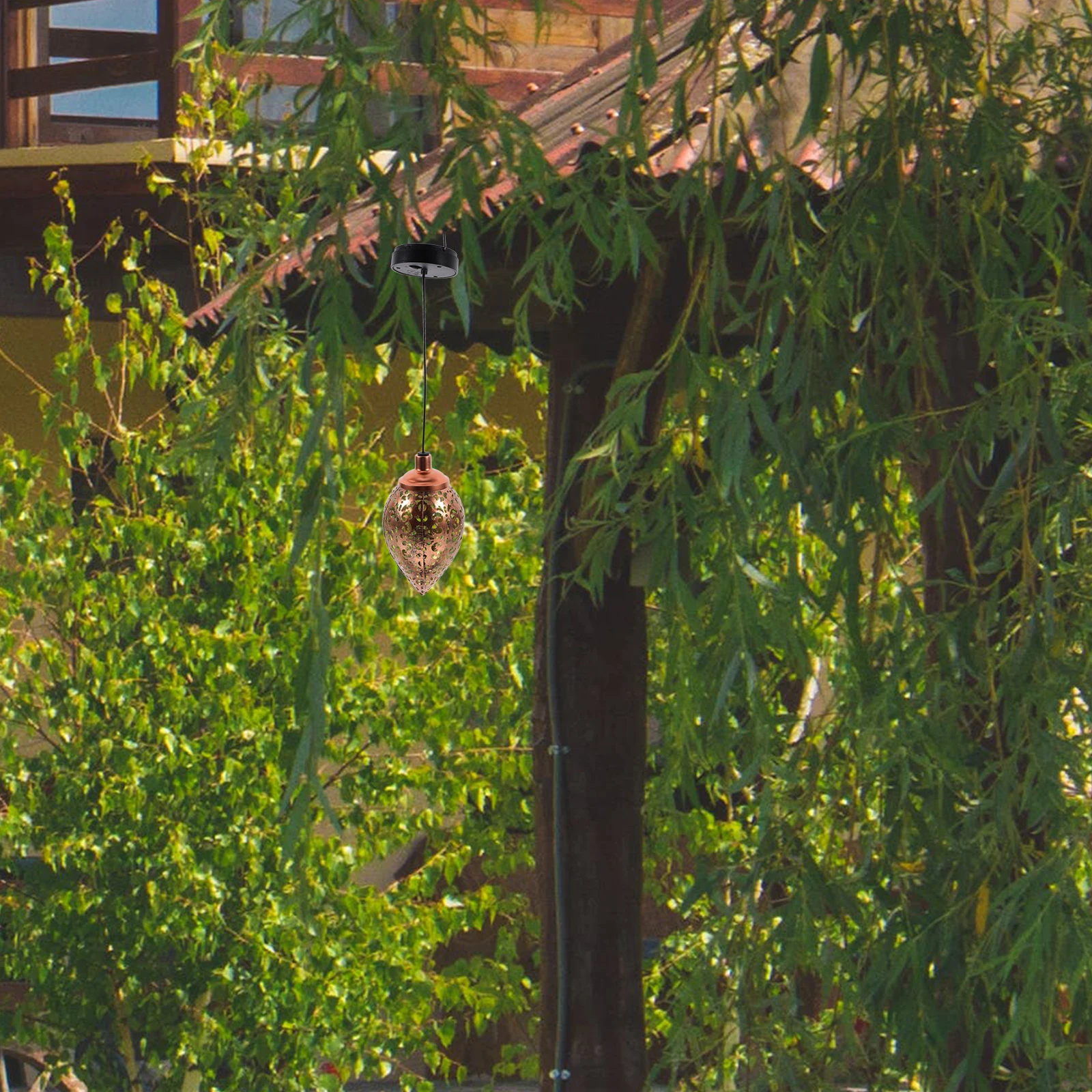 

Solar Garden Lights Outdoor Waterproof Iron Lighting with Hollow Design for Lawn Decor Longlasting