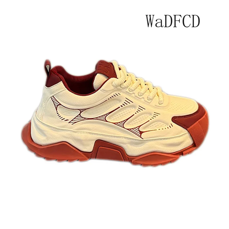 

Кроссовки на массивном каблуке, большие размеры 45, 46, мужская дизайнерская роскошная спортивная обувь, модная повседневная кожаная обувь с увеличенным внутренним верхом на платформе