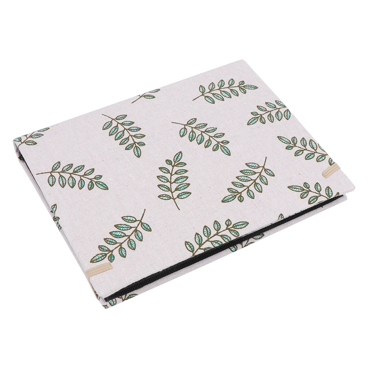 

Canvas Photo Album 6 Inch Insert Type Cloth Leaves Pattern Lightweight Gift Family Memories Storage