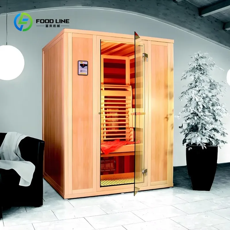 

Customized Traditional 3 Person Wooden Cedar Infrared Finland Sauna Room Sauna Bath Wooden Room
