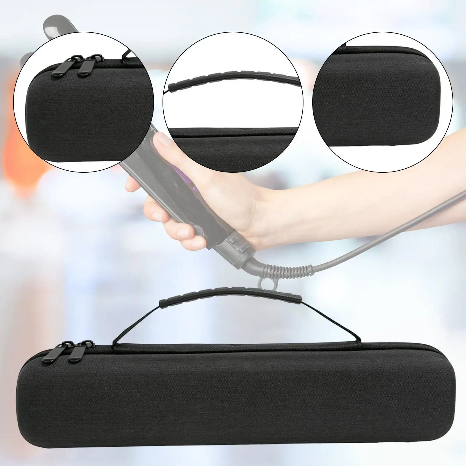 Hair Tool Storage Organizer Portable EVA Carrying Case for Women Curling Iron Straightener Travel