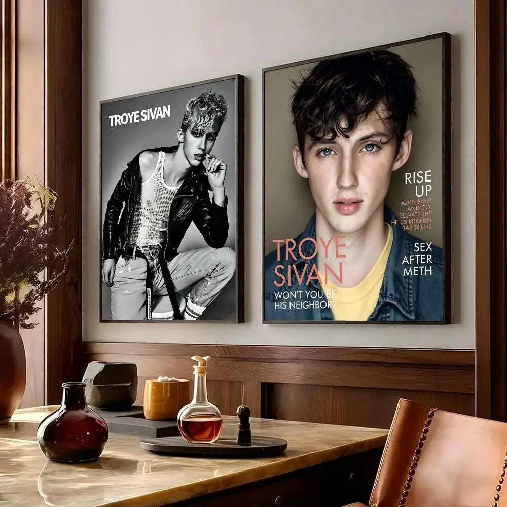 music Troye Sivan Poster Poster HD Printing Cozy Warm Style Home Decor Suitable for Living Room Bedroom Gift