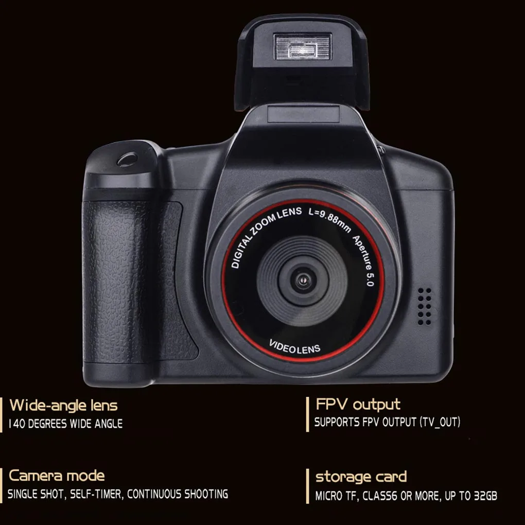 Digital Camera Portable Professional AVI JPEG 2.4-inch Screen Photo Taking Video Recording Travelling Camcorder