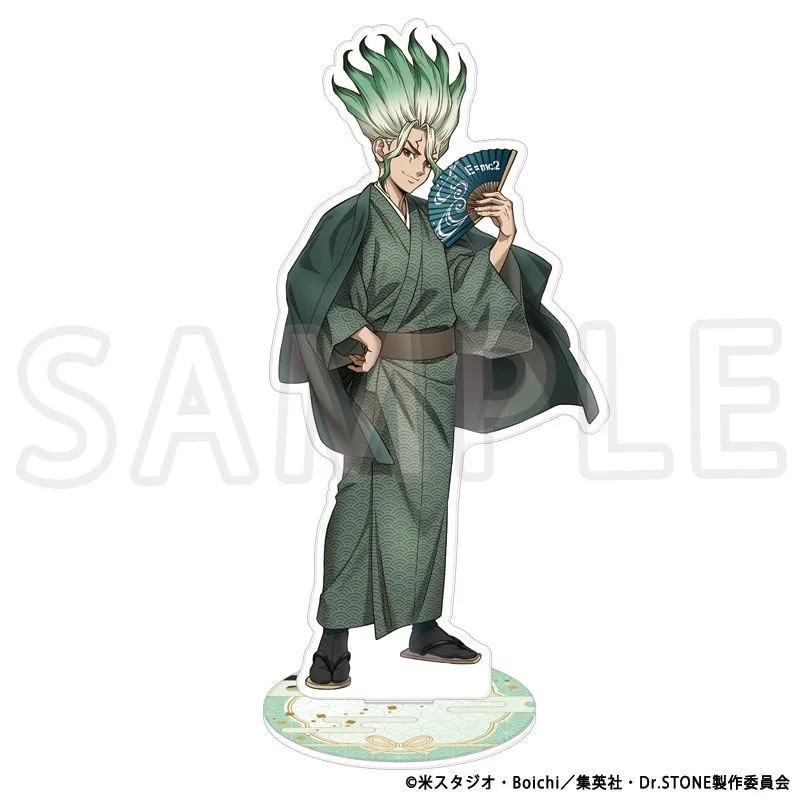 Dr.Stone ملحقات الرسوم المتحركة اليابانية كيمونو نسخة حامل أكريليك حلي مكتبية قابلة للجمع هدايا عيد ميلاد إبداعية لعبة الصبي #3
