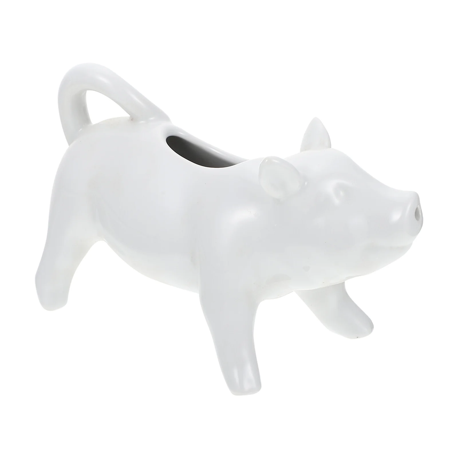 

Pig Shaped Milk Container Ceramic Coffee Cup Glossy Finish Easy Clean Long Term Use Perfect Table Decor Pig Shaped Milk Jug