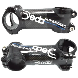 DEDA  Alloy Forged Carbon Fiber Ultra Light 3K Gloss Road / MTB Mountain Bike Riser Stem 28.6-31.8 Size 60-120mm 6/17degree