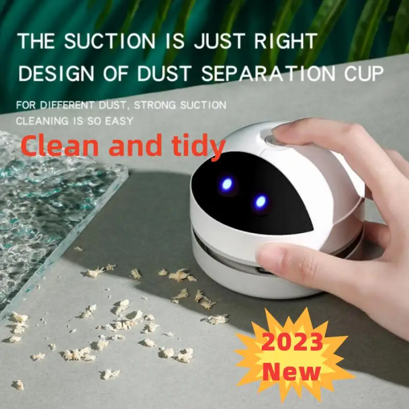 Handheld Mini Vacuum Cleaner Desk Table Dust Vacuum USB Table Sweeper Desktop For Home Office Pencil Crumbs