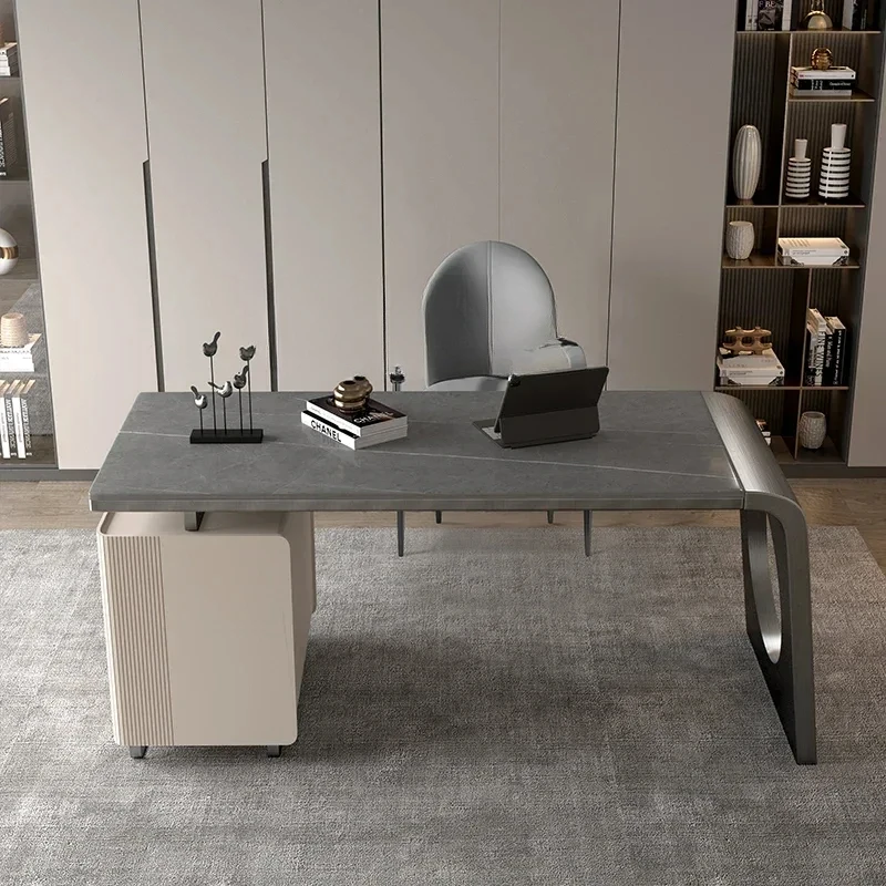 

XL light luxury rock slab integrated office desk chair bedroom home study writing desk computer desk