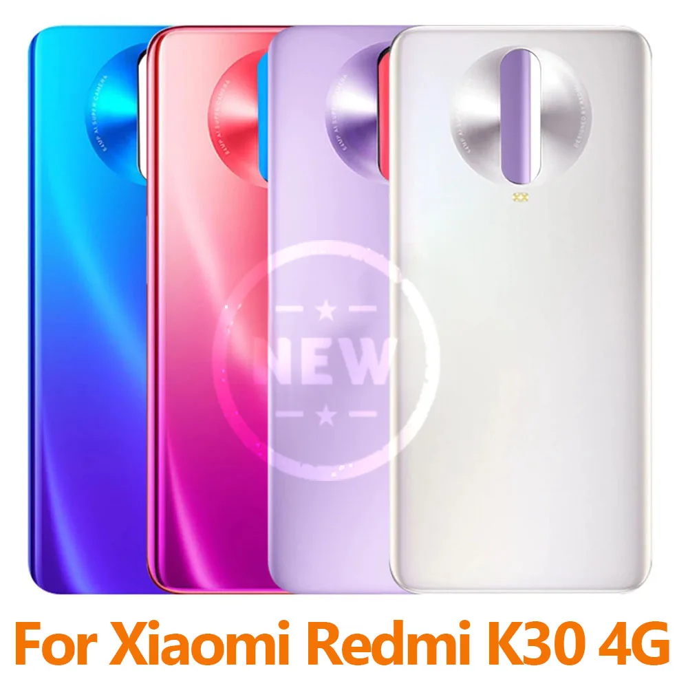 New For Xiaomi Redmi K30 4G 5G Pro Back Glass Cover For Xiaomi Redmi K30 Battery Cover Rear Door Housing Case Panel Replacement