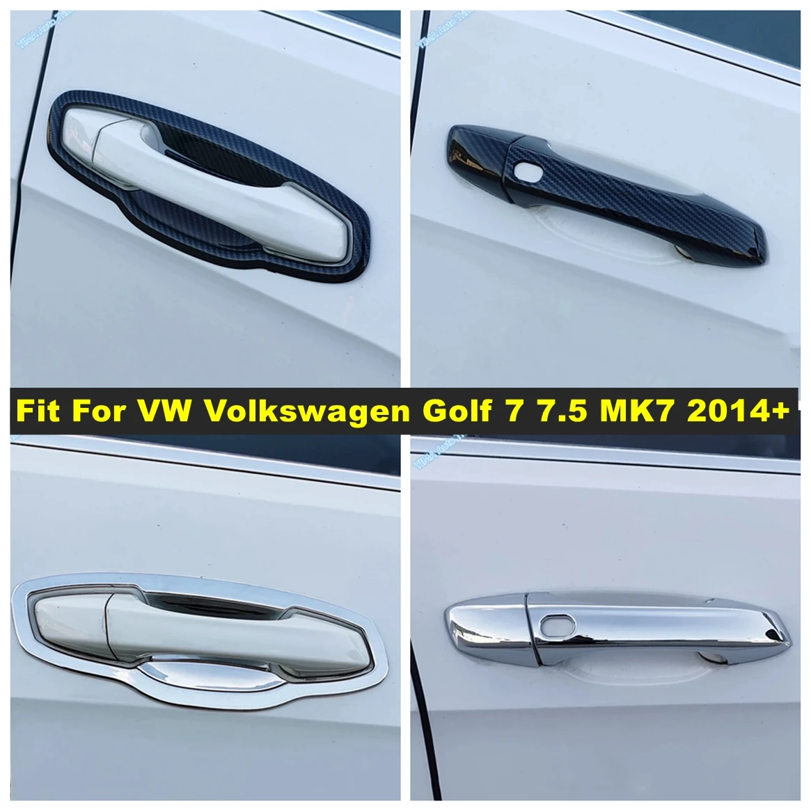 

Auto Door Pull Doorknob Handle Bowl Cover Trim Garnish Bezel Moulding Accessories For VW Volkswagen Golf 7 7.5 MK7 2014 - 2019
