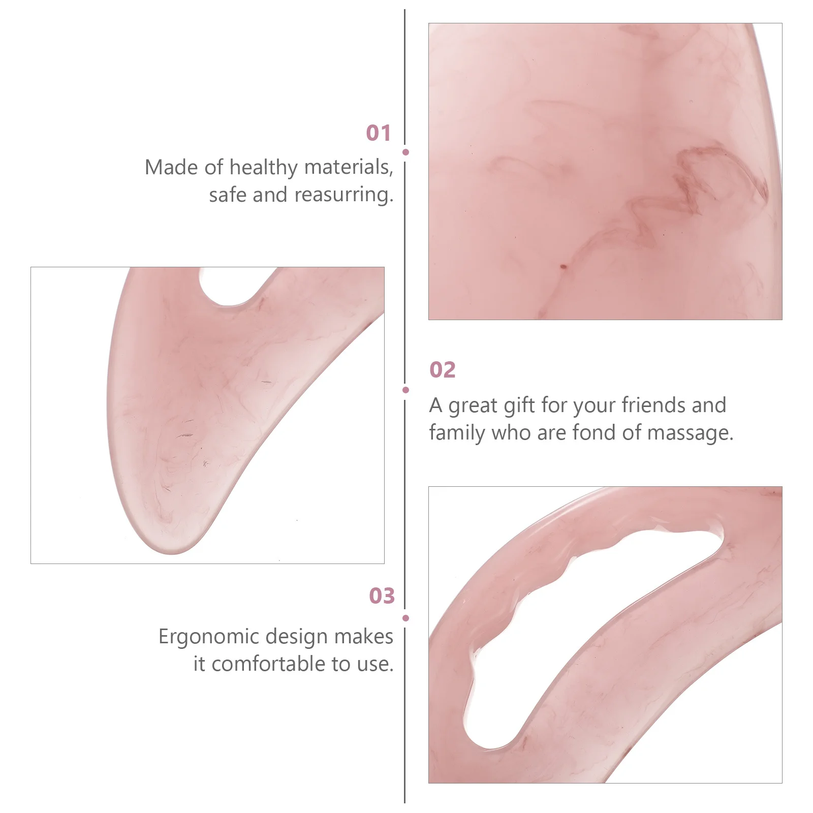 

Massage Gua Sha Board Resin Beeswax Face Neck Back Scraping Tool Spa Care Wellness Gift for Friends Family Comfortable Painless