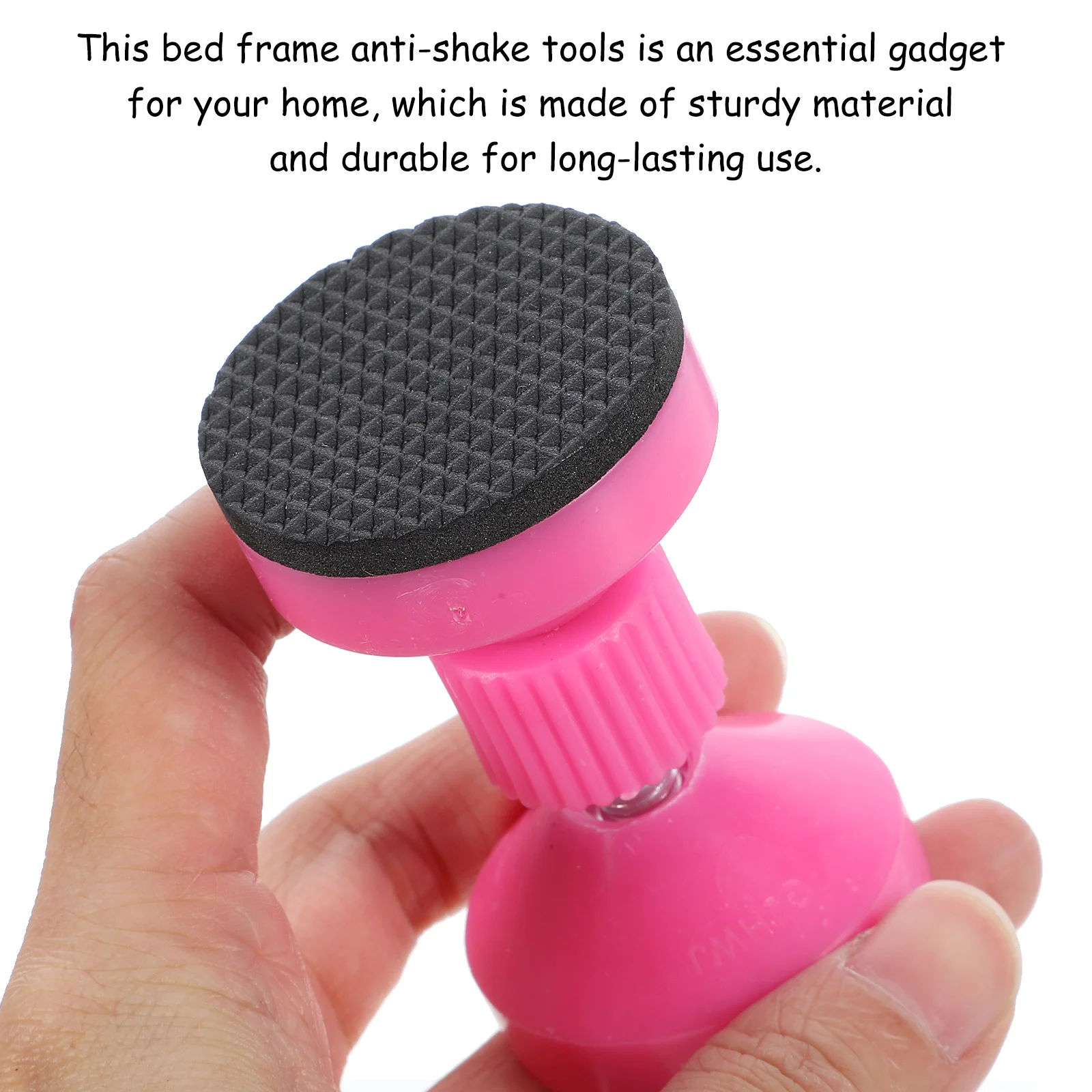 

2Pcs Adjustable Threaded Bed Frame Headboard Stoppers Anti-Shake Tool for Bed Wall Fixer Stability Support Headboard Stoppers