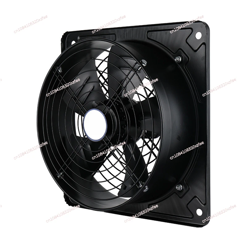 Square outer rotor axial flow fan 4E/4D kitchen fume exhaust industrial instrument cooling fan 220V380V