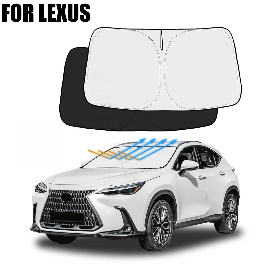 For Lexus NX RX ES 2019-2025 Car Windshield Sunshade Cover Front Window Sun Shade Visor Car Interior Accessories UV Protection