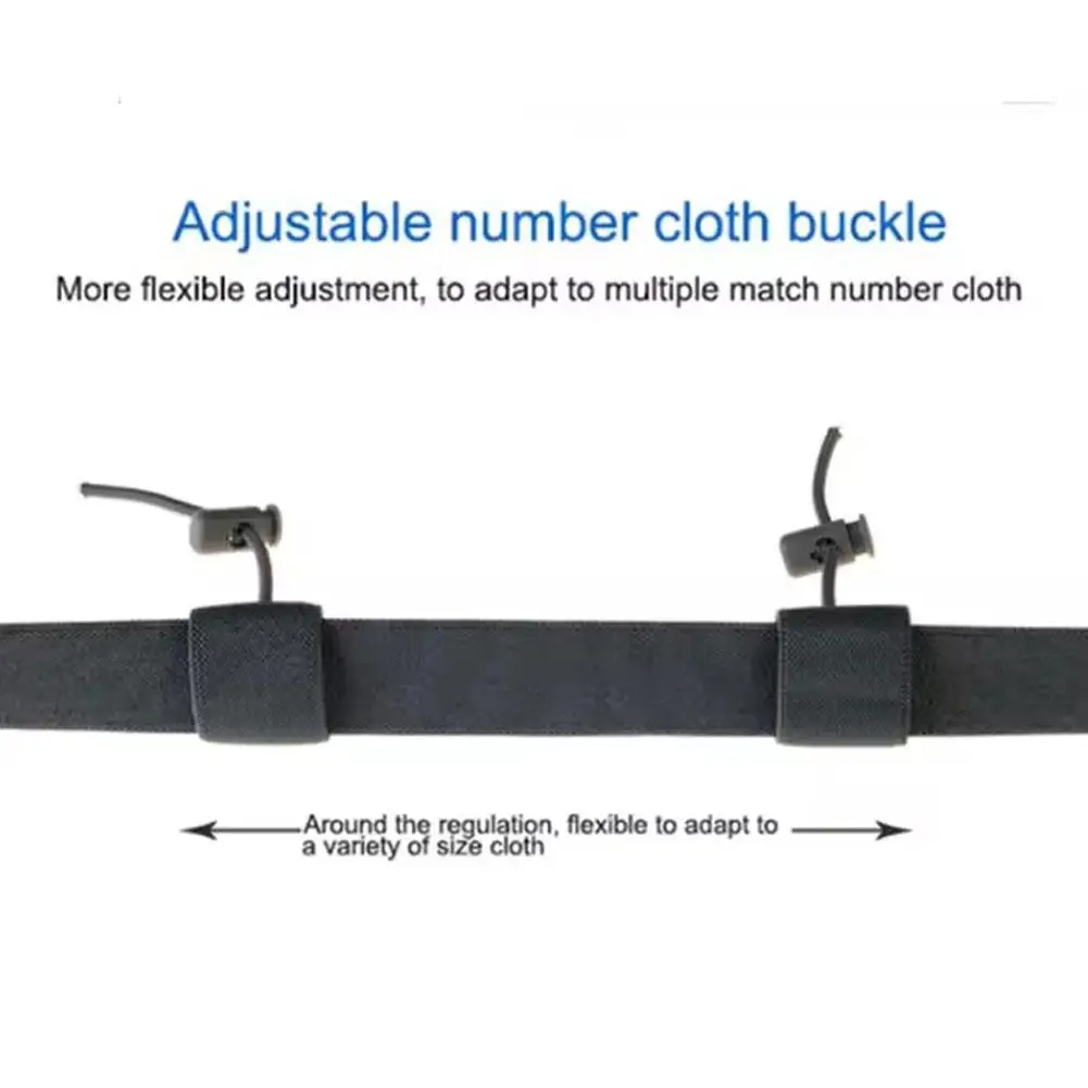 Running Bib Holder Race Belt Runner Bib Strap Race Number Belt for Triathlon Marathon Runing Cycling Adjustable Waist Belt image 5