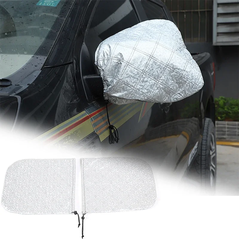 For Ford Ranger 2015-2021 Car Rearview Mirror Protective Cover Frost-Proof Snow-Proof Reflector Cover