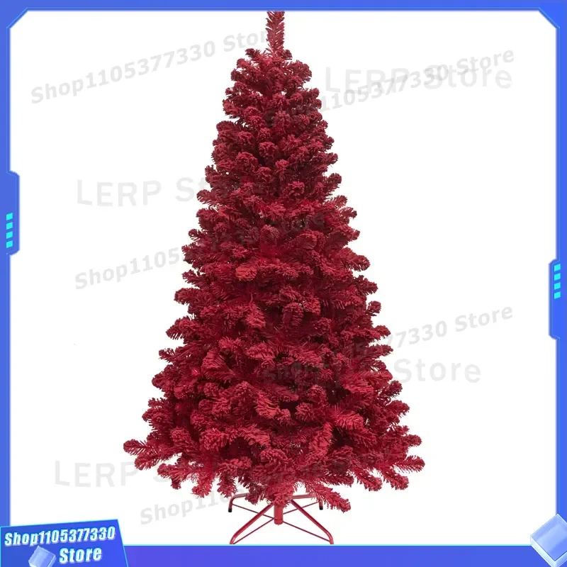 180cm Red Artificial Christmas Tree 6Ft Xmas Ornaments Holiday Home Decoration Abrol De Natale Festive Indoor Party Decor Red