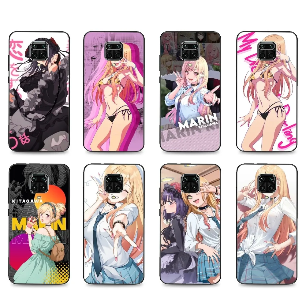 My Dress Up Darling Marin Kitagawa Phone Case For Xiaomi Mi 5X 8 9 10 11 12 Lite Pro 10T PocoX3pro PocoM3 Note 10 Pro Lite