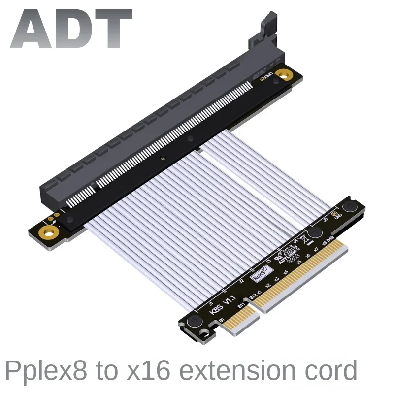 PCI-E 4.0x8 Extension Cable Conversion x16pcie Supports AMD nVIDIA Graphics card ADT