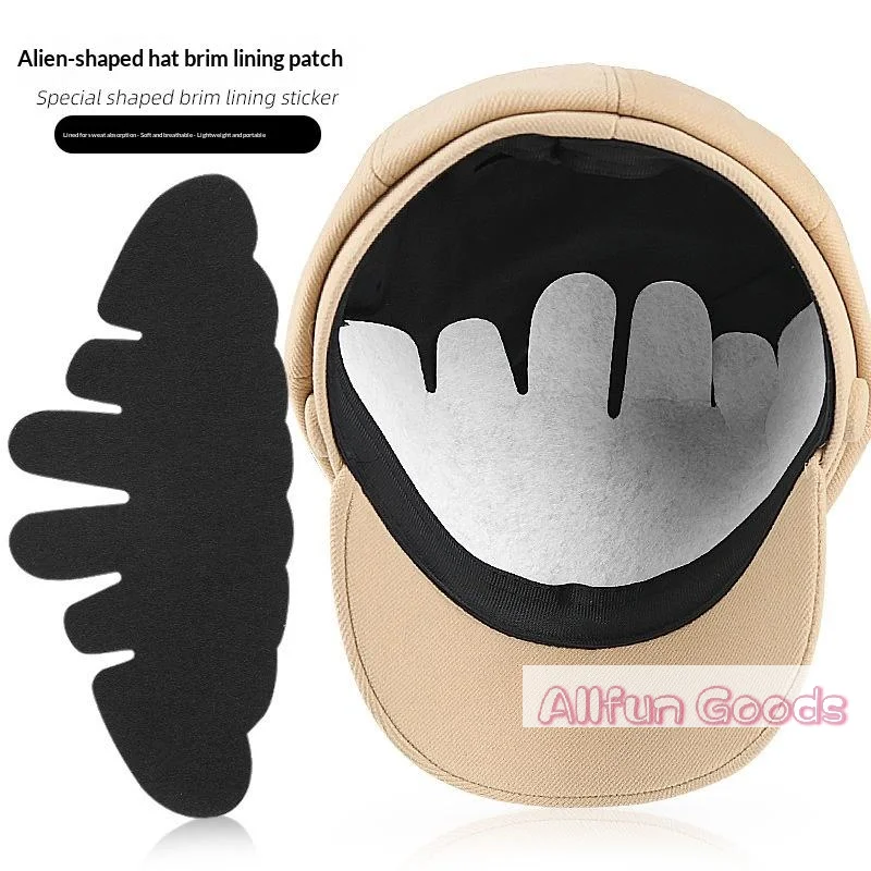 [TG835]5Pcs Pack Knitted Hat Brim Sweat Absorbing Patch All Season Baseball Cap Safety Helmet Anti Sweat Lining Pad