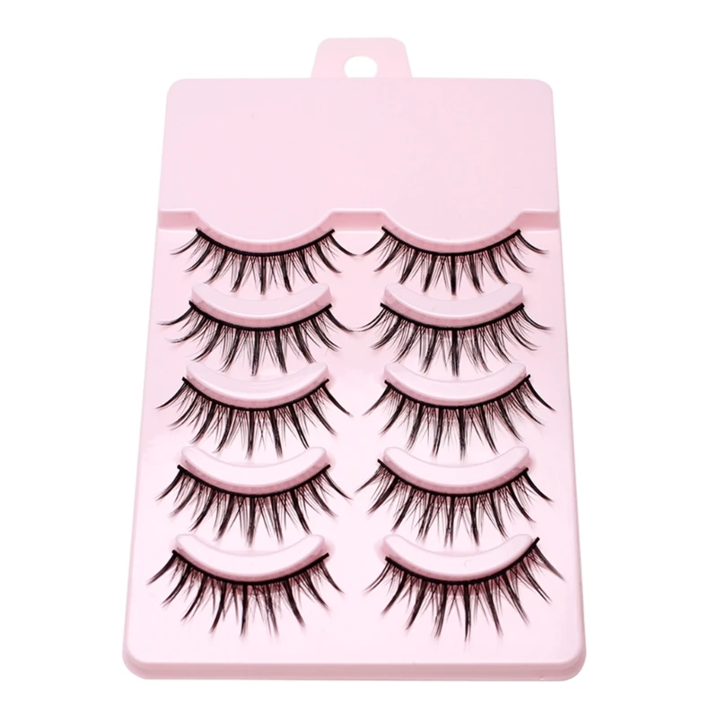 Manga Lashes, Spiky-Anime Falsche Wimpern Natürlicher Look Cosplay Wispy Strip Lashes Drop Shipping