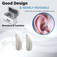 16-Channel Digital Rechargeable hearing aids Multi-Mode BTE Hearing Aid High Performance Concealed In-Ear for Seniors